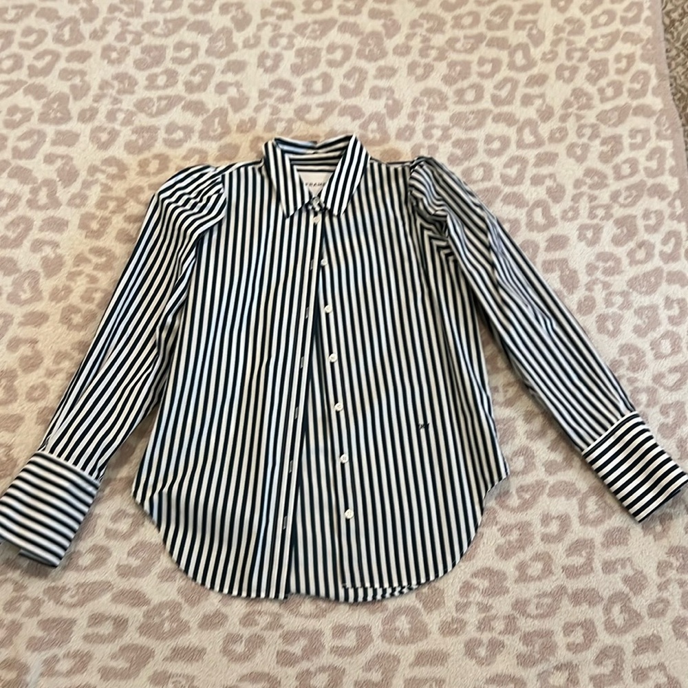 Frame crisp cotton button down shirt